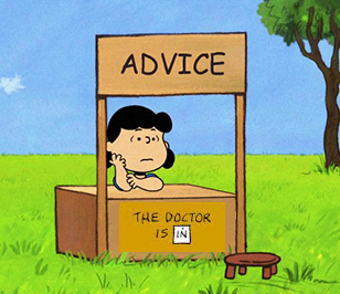 Lucy advice booth