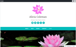 screen shot of wordpress site.